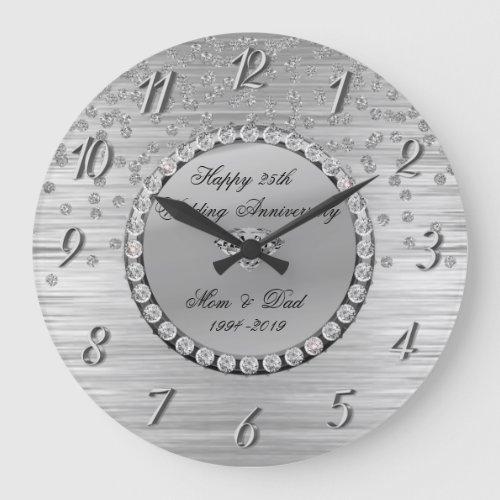 elegant_silver_diamonds_25th_wedding_anniversary_large_clock-raf74bcc5c6294451b7fa540a6ff12ff2_s0ysk_8byvr_500